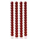 Wine Red Taper Candle Dripless Candlestick -Set of 4 for Decoration Weddings Party Church-Unscented Dinner Candles, 10inch(D-Wine Red)