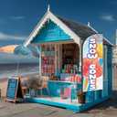 Snow Cones Feather Flag for Business Advertising 6 FT Swooper Flag for Storefronts Retailers Shops Food Trucks Events and Fairs (Flagpole Not Included)