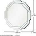 Bathroom Mirror-20X20 Wall Mirrors Decorative, Beveled Edge Frameless Mirror for Wall Bathroom, Vanity Room, Bedroom, Living Room and Enterway