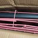 30-Inch Folding Metal Dog Crate for Small and Medium Breeds Double Door, Removable Tray, and Carry Handle Ideal for Indoor - Pink