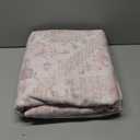 LIVEBOX Pink Washable Area Rug 5x7 - Large Vintage Tribal Living Room Non-Slip Indoor Carpet for Bedroom, Low-Pile Retro Print Distressed Accent for Nursery Dorm Home Decor (Medallion Pink/Blue)