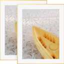 22x28 Metal Picture Frame For Wall With Mat For 18x24, 22''x28'' Aluminum Photo Frames With Tempered Glass For Home Decor, Minimalist Modern Poster Frame Horizontally Vertically Set of 2, Gold