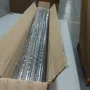 Thyle Set of 4 Wire Shelving Poles Including 8 Pcs 36'' Poles and 50 Pcs Shelf Clips, Heavy Duty Chrome Commercial Wire Shelving Parts for 1" Post Shelf Rack Accessories Replacement(74")