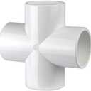 1-1/2" 4-way Cross PVC Fitting Connector