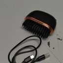 Mini Hair Straightener, Rechargeable Wireless Portable Hair Straightener Brush, 3-Speed Temperature Control, Anti Scald Shell, Lightweight & Portable for Travel (Black)