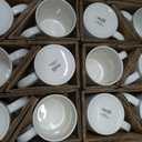 GBHOME 12 OZ Off White Coffee Mugs, Ceramic Bulk Coffee Mugs with Large Handle for Man, Woman, Light Weight Coffee Mugs Set for Latte/Cappuccino/Cocoa/Milk, Dishwasher & Microwave Safe, 36Pcs