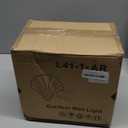 Vintage Battery Operated Wall Sconces with Remote, Amber Rechargeable Wireless Wall Sconces with Magnetic LED Bulbs, Indoor Shell Shaped Wall Lights for Living Room, Bedroom, Bedside, Doorway (1-Pack)