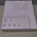 8 Pack Borosilicate Glass Food Storage Containers with Lids, Glass Meal Prep Containers, Airtight Bento Lunch Boxes with Snap Locks, Oven, Freezer and Dishwasher Safe, BPA Free, Kitchen Storage Set (Deep Black)