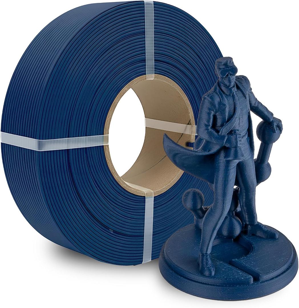 Polymaker Panchroma Refill Spool Matte Army Blue PLA 3D Printing Filament Refill, Compatible with All Reusable Spools and All Major FDM 3D Printers, Tangle-Free, Vibrant Colors, 1.75mm 1kg