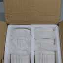 MALACASA Ramekins 8 oz Oven Safe, Porcelain Creme Brulee Ramekins Pudding Custard Cups Ceramic Souffle Dishes Ramakan Ramiken Ramicans Baking Bowls Set of 6, White, Series RAMEKINDISH
