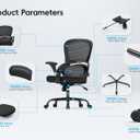 TRALT Office Chair - Ergonomic Office Chair with Back Support, Home Office Desk Chairs, 330lbs Wide Seat Big and Tall Office Chairs, Comfy Desk Chair for Work, Study, Office, Gaming (Black)