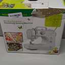 Sewing Machine for Beginners with 50 Pcs Fabric and 32 Pcs Sewing Threads Kit, Small Portable Mini Sewing Machine 12 Built-in Stitches 2 Speed with Foot Pedal