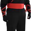 Ultimate Red & Black Ninja Assassin Plus XXL Polyester Costume (48-52) - 1 Set - Ideal for Halloween & Cosplay Events