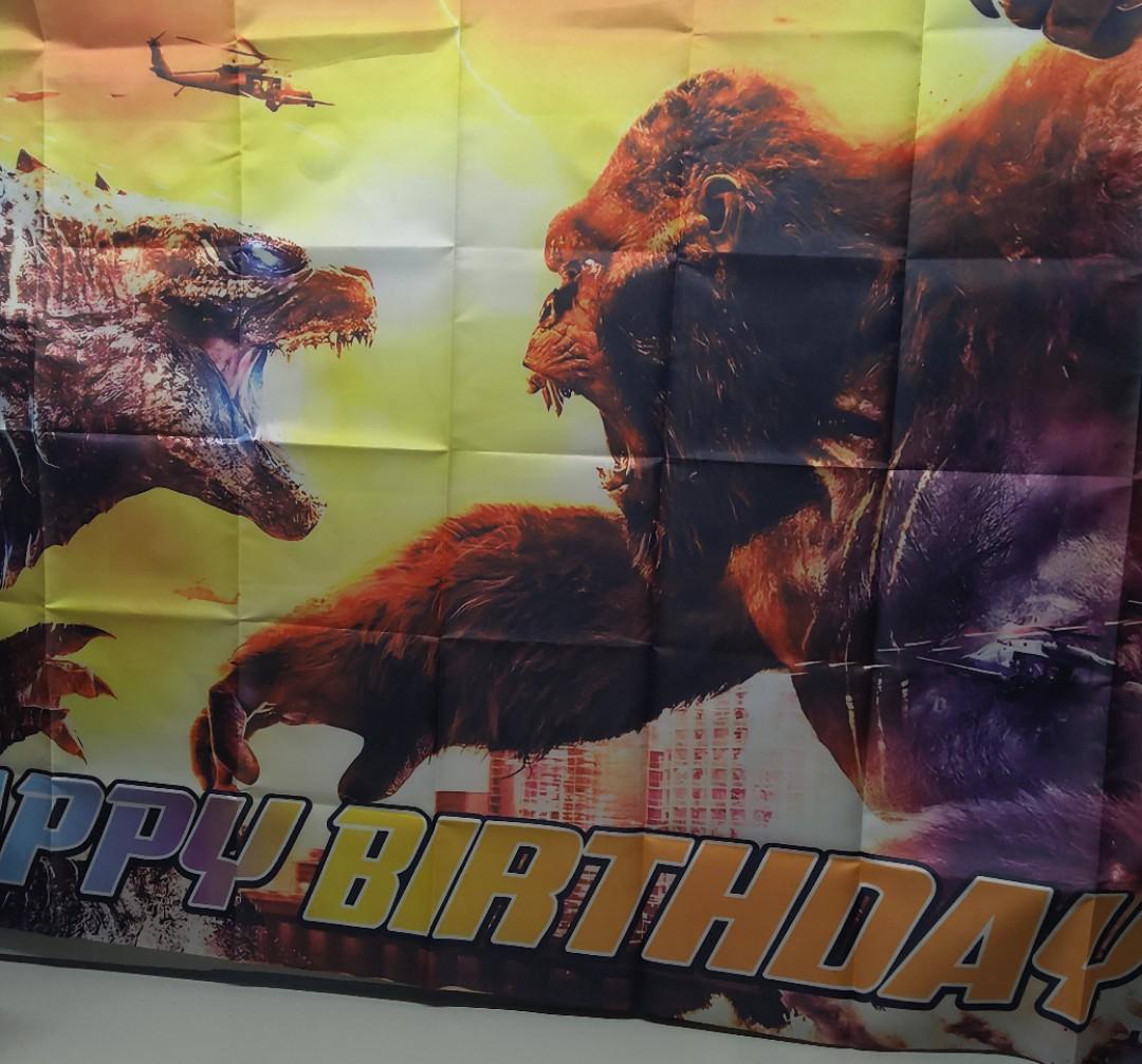 Two Three Kingdoms Godzilla Background Godzilla Vs. Monster King Kong Theme Back 56*38
