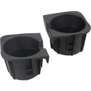Osompar Cup Holder Insert (Pair) Compatible with 2005-2015 Toyota Tacoma Replaces 66991-04012 66992-04012