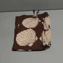 TERIVEEK Women Strapless Tube Mini Dress Summer Casual Boho Floral Print Sleeveless Backless Going Out Beach Short Dress, M, Brown Shell Print