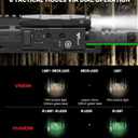 VOTATU V848 Laser Light Combo, Green/IR Laser & 1700LM Flashlight/IR Illuminator Combo, Multi-Mode Display Screen Weapon Light Laser for Rifle and Shotgun Compatible with Mlok Picatinny Rail