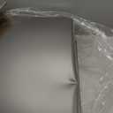 Stainless Steel Litter Box | XL Enclosed Cat Litter Boxes with Lid for Big Cats | High Sided, Anti-Urine Leakage | Non-Stick Bottom & Includes Litter Mat & Metal Scoop (Silver Gray)