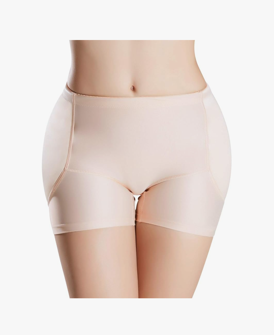 Women's Padded Seamless Shapewear Panties Hip Enhancer Underwear Shaper Shorts M