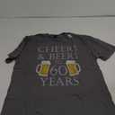 Cheers and Beers to 60 Years - 60th Birthday Gift T-Shirt (Small, Black)