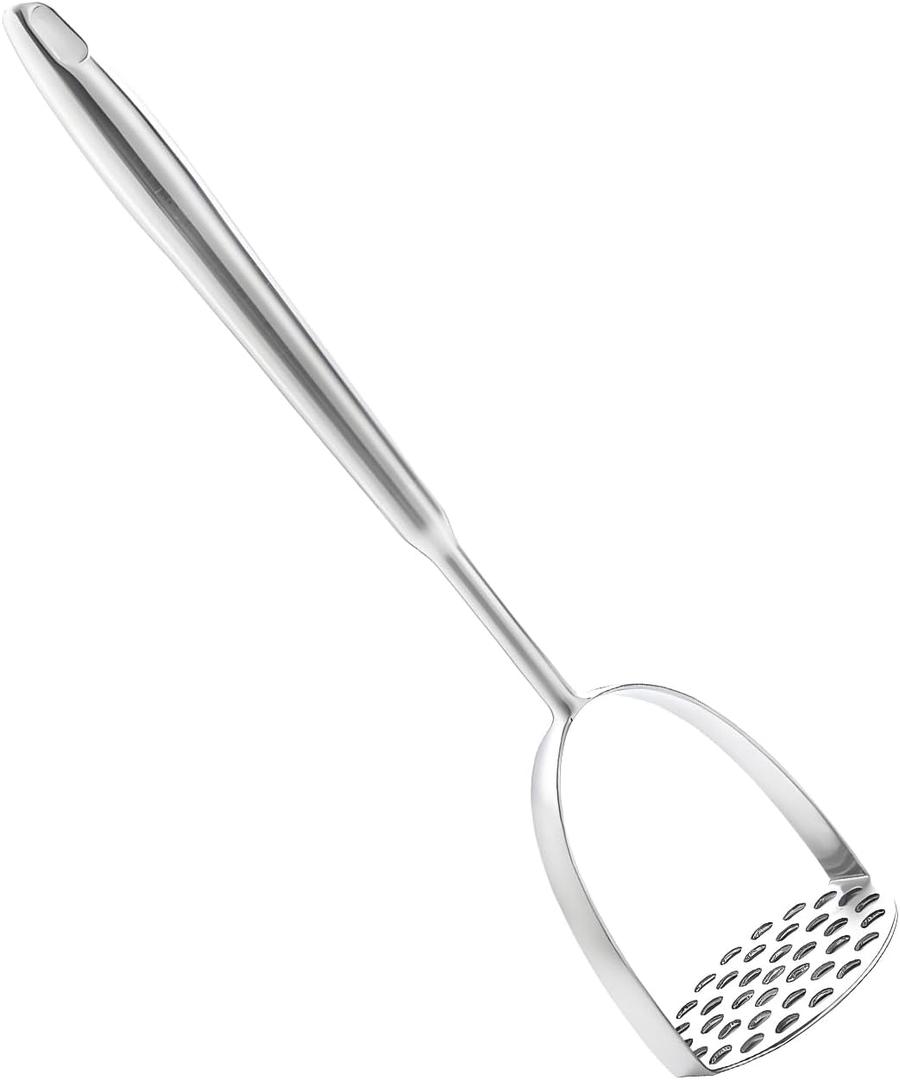 Potato Masher Stainless Steel, Heavy Duty Mashing Utensil for Avocado, Potatoes, Beans, Vegetables, Mashed Potatoes Masher with Long Handle, 14Inch