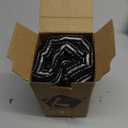 Kevin Textile Pack of 2 Farmhouse Throw Pillow Covers Boho Woven Texture Linen Striped Decorative Pillow Cases for Couch Bed and Chair, Black 12 x 20 inches 30 x 50 cm