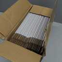 RACETOP 100 Pack Small Gift Bags 5.8x3.2x8.25 Inch White Kraft Paper Bags with Handles Bulk, Retail Shopping Bag for Birthday Party Favors, Grocery, Wedding, Craft