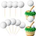 Hooqict 40Pcs Golf Cupcake Toppers Golf Themed Party Decorations Birthday Cake Topper Cupcake Picks for Kids Boys Girls Sports Ball Birthday Party Baby Shower Decorations Supplies