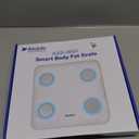 Alcedo Smart Body Fat Scale, Digital Scale with BMI, Fat Percentage, Muscle Mass, Color-Changing with Weight Variation, 400 lb, Bluetooth