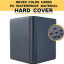 1000+ Pockets Trading Card Binder, 16-Pocket Card Ablum Compatible with MTG,Sports Cards & Other Standard Size Trading Cards (Black)
