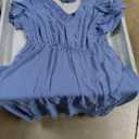 DB MOON Women Summer Casual Short Sleeve Dresses Empire Waist Dress with Pockets (Medium, Army Green), Size 20