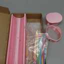 Cakesicle Cutter, Cakesicle Mold Set with 9in Tray, Cake Pop Mold with 100 Sticks, 100 Bags and 100 Ribbons, Baking Tools for Easter Home Birthday Parties Wedding Desserts