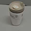 Owala SmoothSip Slider Insulated Stainless Steel Coffee Tumbler, Reusable Iced Coffee Cup, Hot Coffee Travel Mug, BPA Free 12 oz, Vanilla Bean