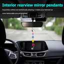 2 x Car Rearview Mirror Ornaments, Car decor, car charm, purse charms, Fashionable And Beautiful, Excellent Workmanship, Suitable For: Cars, Bags, Wallets, Etc