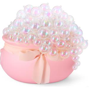 62 Pcs Pink Christmas Decorations Pink Mirror Disco Ball Decorations Indoor DIY Christmas Tabletop for Xmas Party Kitchen Table Home Decoration Set