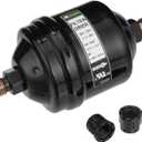 HONG SEN DFL-052 Refrigerant Filter Drier 1/4'' Threaded Connection, Compatible with CFC, HCFC, HFC Refrigerants – Fits 1-5 Ton HVAC & Refrigeration Systems