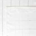 Sheer Curtains White Plaid Semi Voile Light Filtering Drapes Pair for Bedroom Living Room, Set of 2 Grommet Top Window Curtain Panels (Each 54 x 95 Inch, Off White)