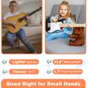 30 Inch Kids Electric Guitar Kit Beginner Complete Bundle with Smooth Fingerboard, Lightweight Design for Child, 5W Practice Amp, Gig Bag, Tuner, Strap, Cable, Picks, Extra Strings, RST-70 Black