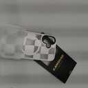 KANGHAR for iPhone 16 Case Checkered Matte Aesthetic Cute Pattern Magnetic [Compatible with Magsafe] Slim Shockproof Full Body Protection for Girls Women -White