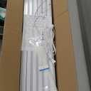 Hexagon Garage Lights with Rectangle Frame, High Brightness 672W 86400LM 6500K, 14 Hex Grid for Garage, Shop, Basement, Car Detailing Shop etc. with Mounting Clip