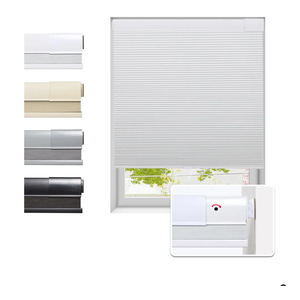 No Drill Cellular Shades for Indoor Windows, Thermal Insulating & Noise Reducing Honeycomb Blinds, Free Stop Cordless Blackout Shades, White,36" W x 80" H No Drill Cellular Shades for Indoor Windows, Thermal Insulating & Noise Reducing Honeycomb Blinds, Free Stop Cordless Blackout Shades, White,36" W x 80" H