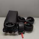 Wagon Carts Foldable with Big Wheels, 460LBS Beach Wagons with All-Terrain Wheels, Collapsible Wagon Large Weight Capacity, Utility Carts with Cup Holders for Camping, Garden, Sports, Grocery-Black