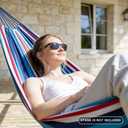 SUNCREAT Hammock Replacement for Stand, Double Hammock Without Stand, Ocean Stripes