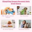 FEimaX Dog Surgery Recovery Suit Female and Male Spay with Pee Hole, Pet Body Suits for Puppy After Spayed, Neuter Surgical Onesie for Small and Medium Dogs Cats, Alternative Bandages E-Collar & Cone, S