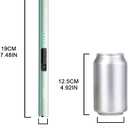 SUPRUS Electric Lighter Arc Windproof Flameless USB Rechargeable Lighter with Safety Lock for Candle BBQ Camping (Green)