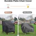 Mrrihand Patio Chair Covers Waterproof, Lounge Deep Seat Cover, Heavy Duty Outdoor Lawn Patio Furniture Covers (36" W x 37" D x 36" H - 2 Pack)