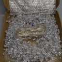 40ft Christmas Tree Crystal Garland Decorations, 98ft 300 LED Fairy Lights with Crystal Drop Ornaments & Iron Wire, USB Operated Sparkling Christmas Tree Decor for Winter Indoor