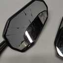 DREAMIZER Fairing Motorcycle Mirrors Adjustable Arrow Black Rearview Mirrors Compatible with Kawasaki Ninja Honda CBR600RR CBR1000RR CBR500R CBR300R Suzuki GSXR 600 750 Yamaha R15 R25 YZF600R