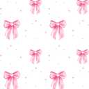 MICORAL Kids Full Sheet Set Pink Bow, 4 Pieces Sheets for Boys & Girls, Soft Printed Microfiber Bed Sheets, Deep Pocket Cozy Toddler Bedding Set, Pink Bow