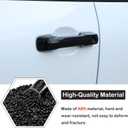 Aunginsy Auto Exterior Door Handle Protective Trim Cover Compatible with Toyota Tundra/Sequoia 2022-2025 Car Front Rear Outside Door Handle Outer Trim Cover Protector Decoration Covers ABS Accessories
